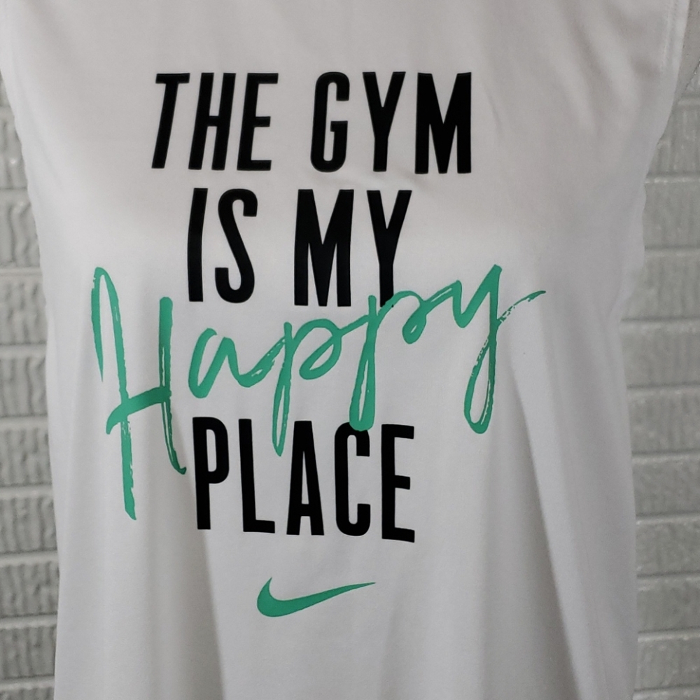 Nike Dri Fit Muscle Tee White - Picture 2 of 12